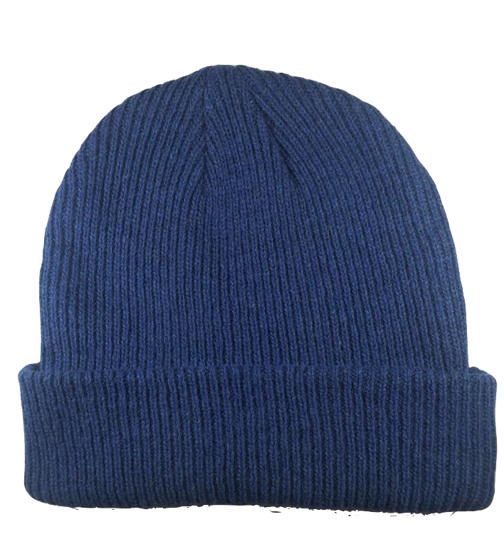 Cuemars Blue Merino Wool Beanie 