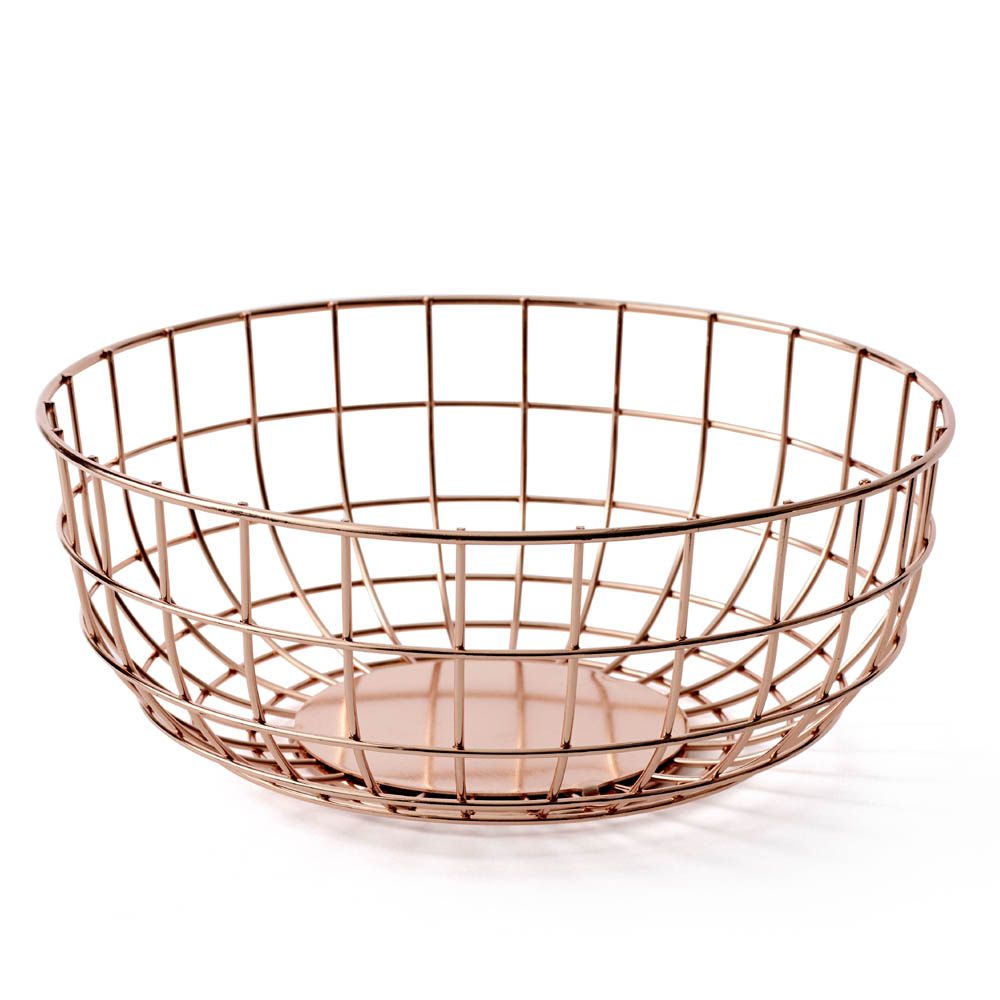 Menu Copper Wire Fruit Bowl