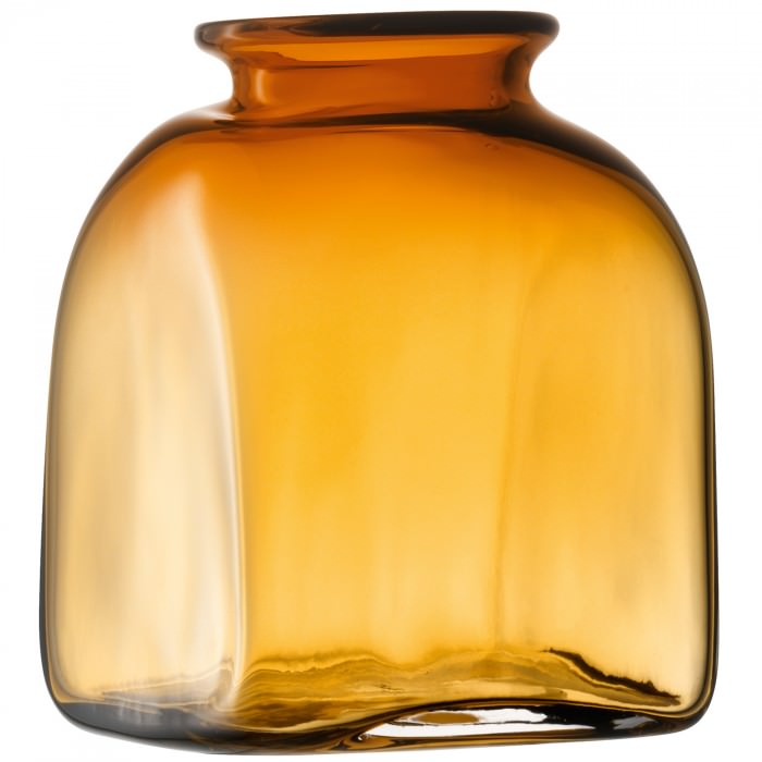 LSA International Amber Glass Umberto Vase