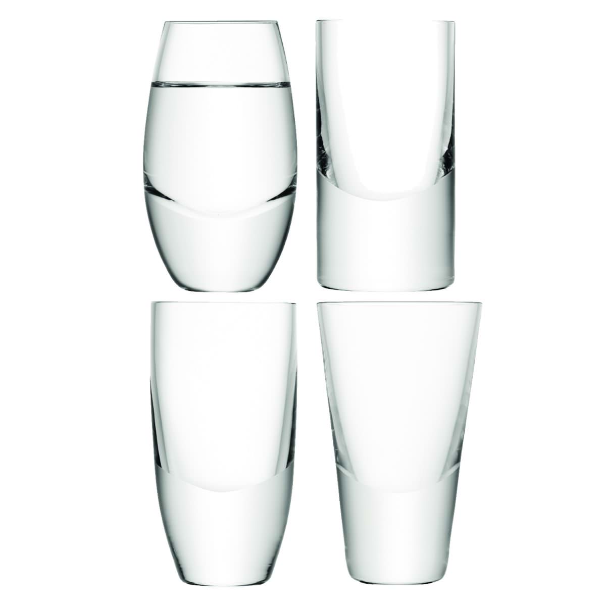 LSA International Set Of 4 Lulu Vodka Glasses