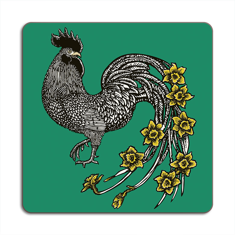 Avenida Home Green Cockerel Placemat