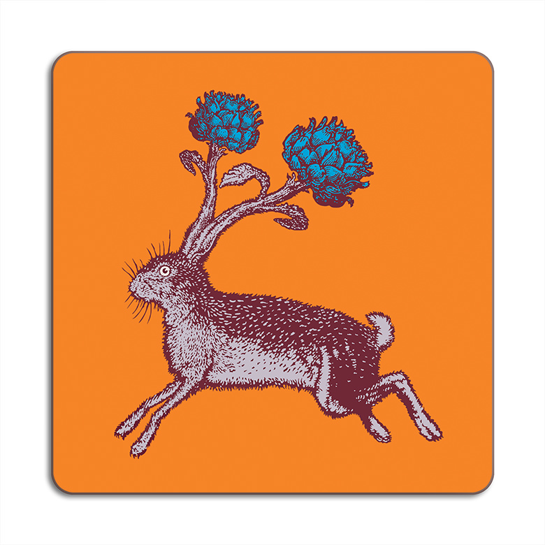 Avenida Home Orange Hare Placemat