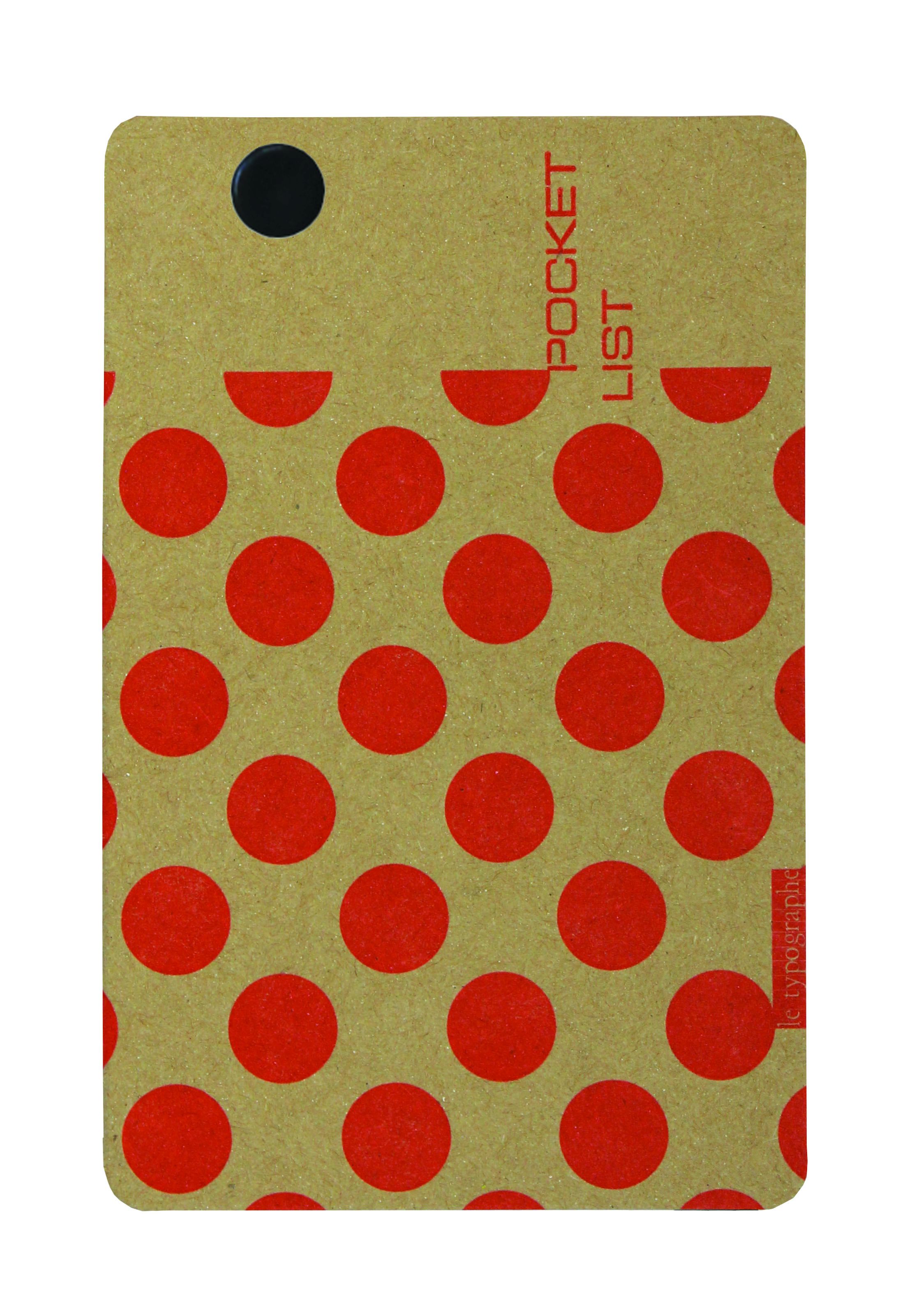 Tangerine Polka Pocket List