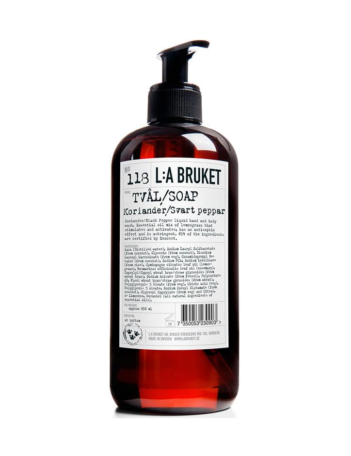 L:A Bruket No.118 Coriander & Blackpepper Hand & Body Wash