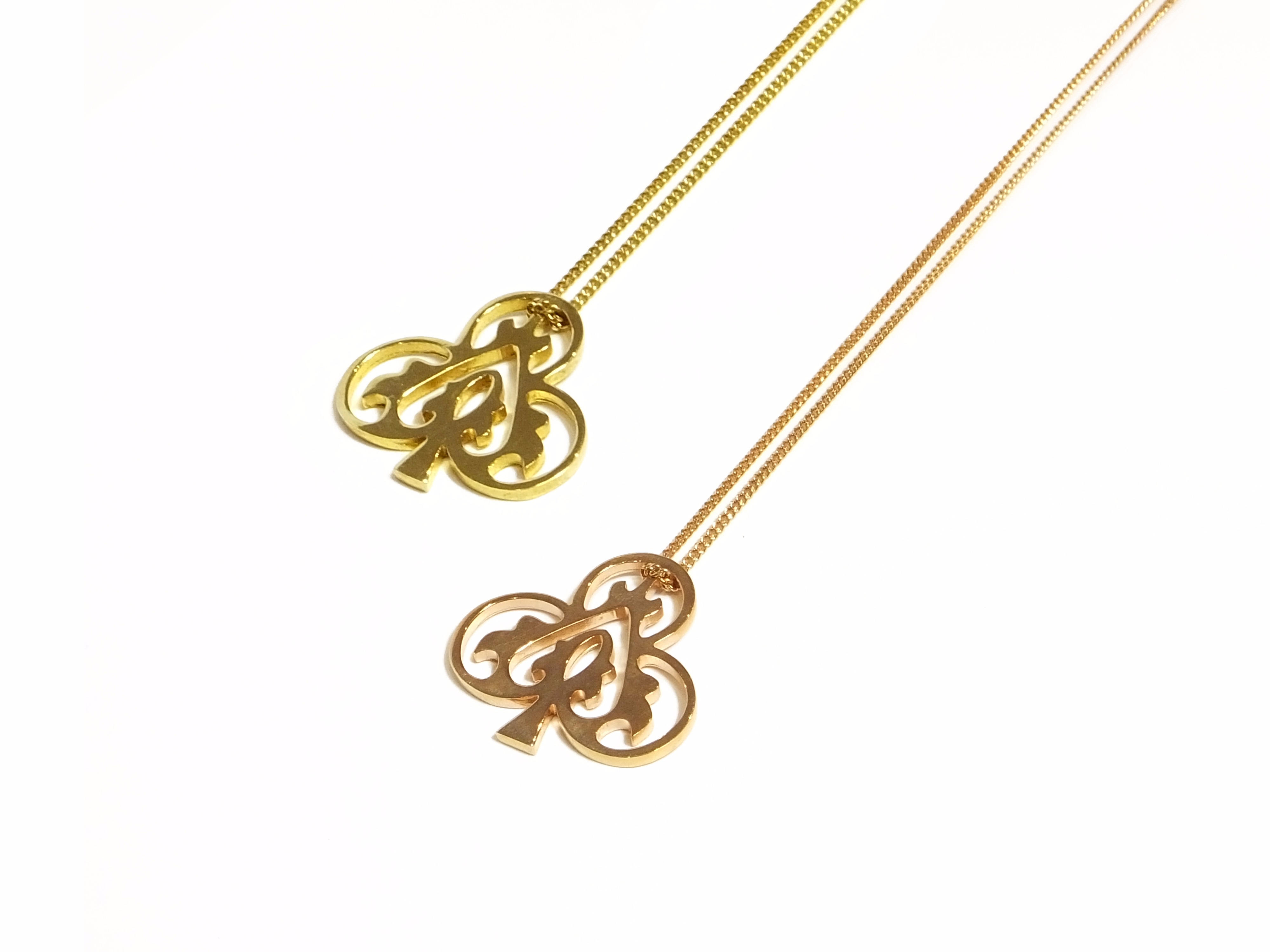 Blackbird Jewellery Medium Gold Ace of Clubs Pendant