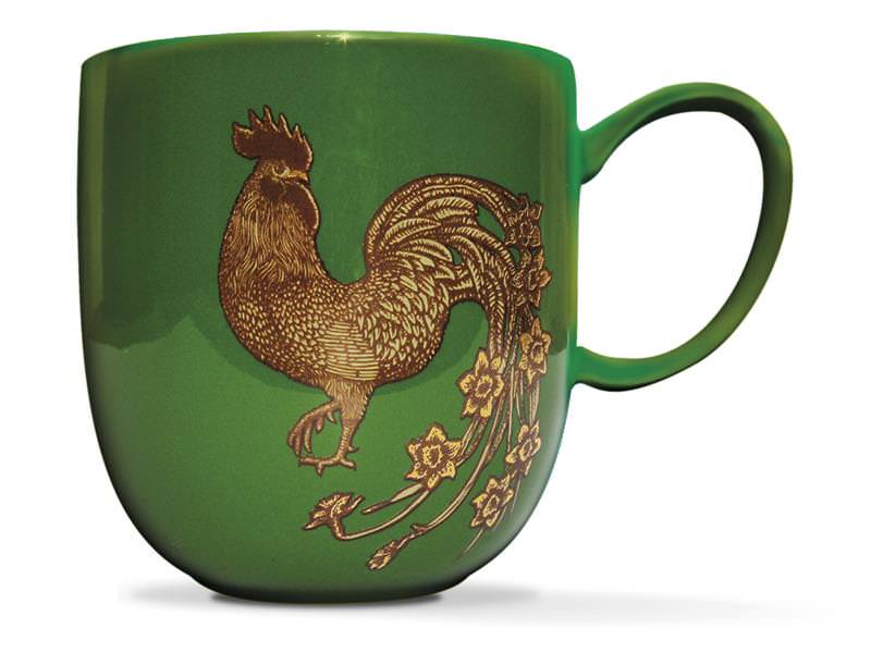 Avenida Home Green Animaux Rooster Mug