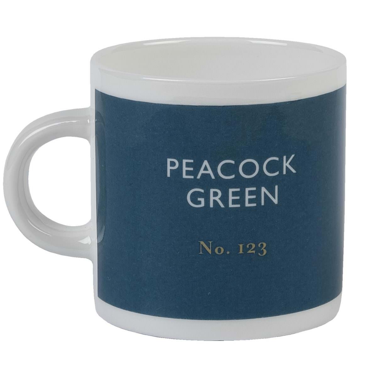 British Colour Standard Peacock Green Espresso Mug