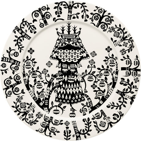 Iittala   Black & White Taika Dinner Plate