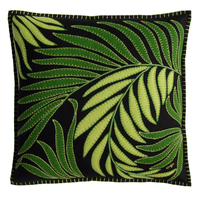 Jan Constantine Tropical Palm Leaf Cushion