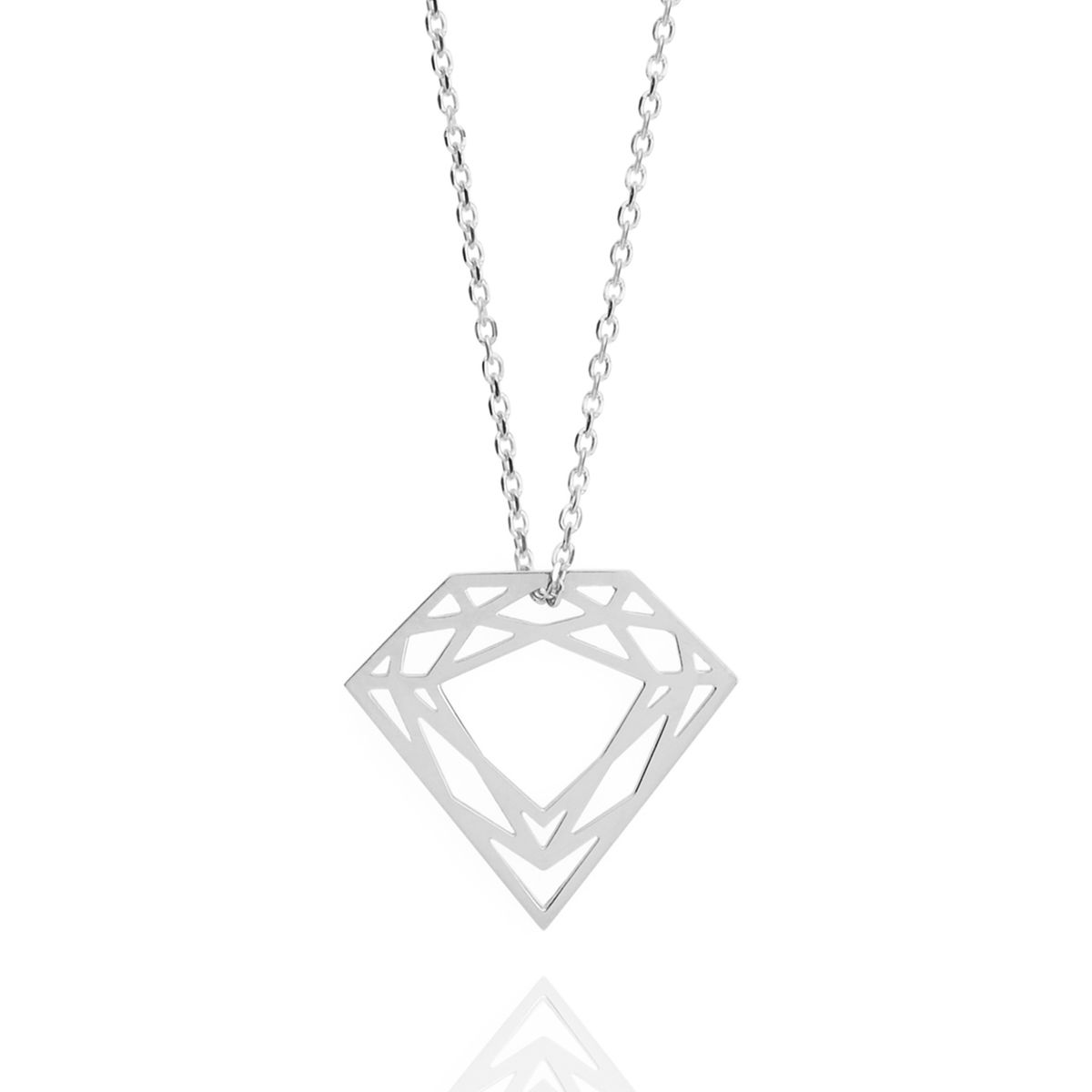 MYIA Diamond Silver Necklace