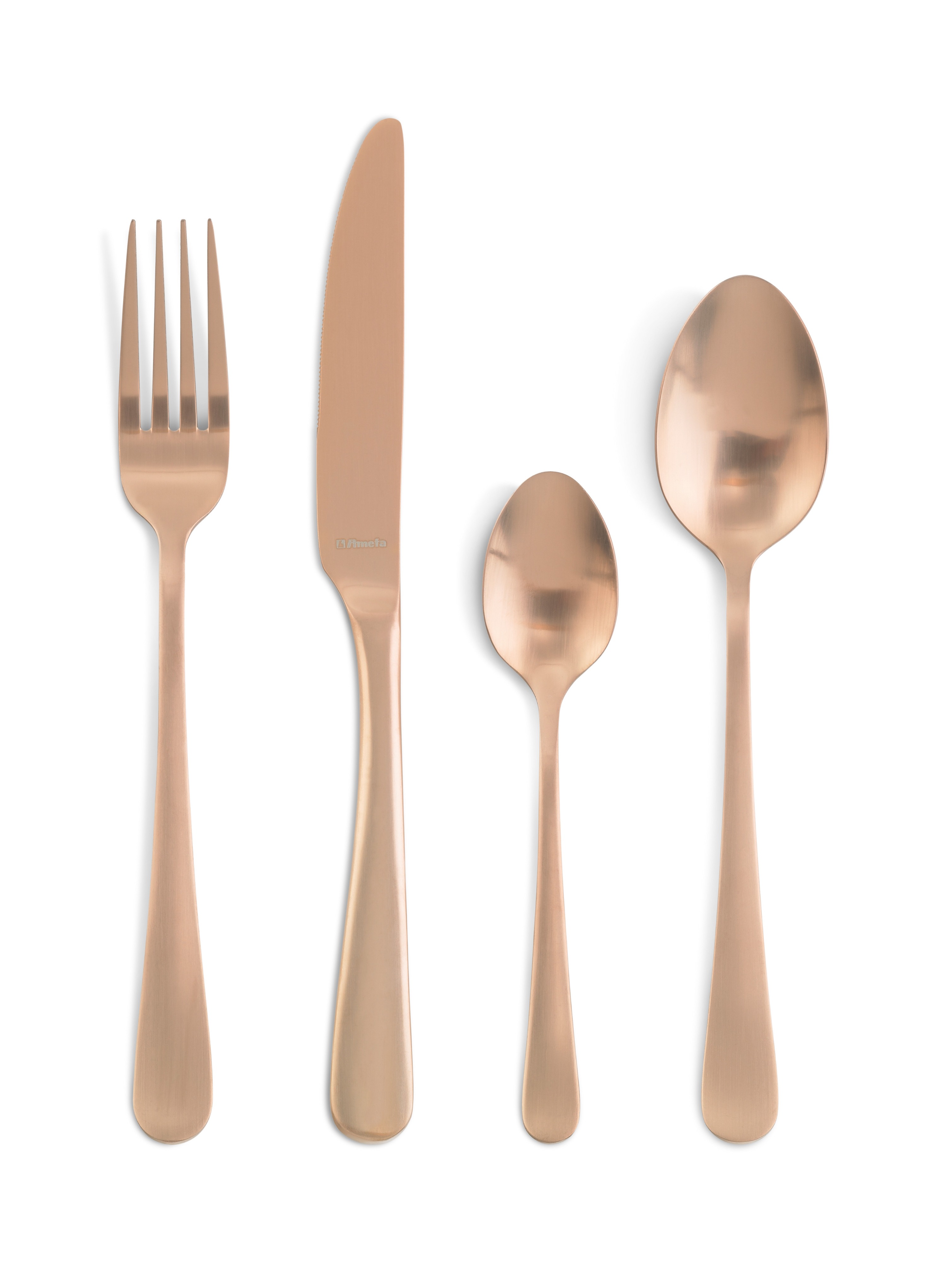 Blush Copper 24 Piece Cutlery Set