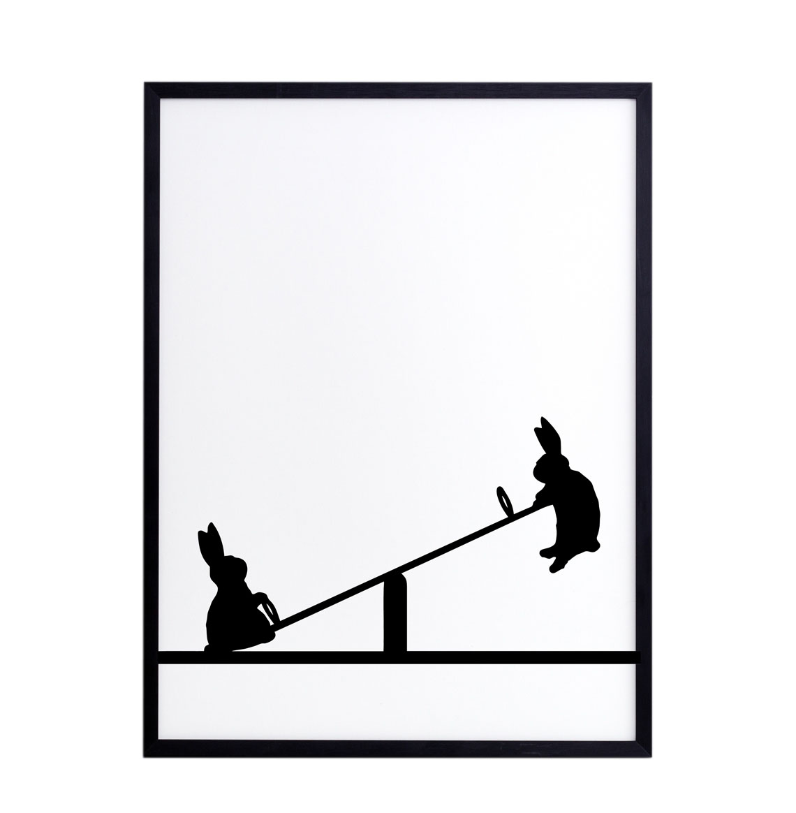 HAM Seesaw Rabbit Print