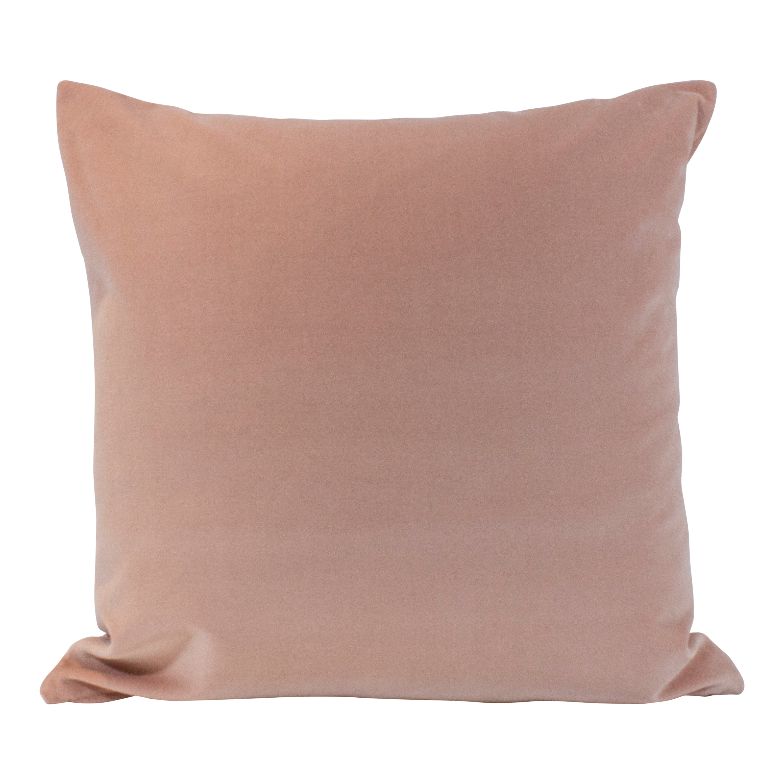 The Hackney Draper Pink Square Velvet Cushion