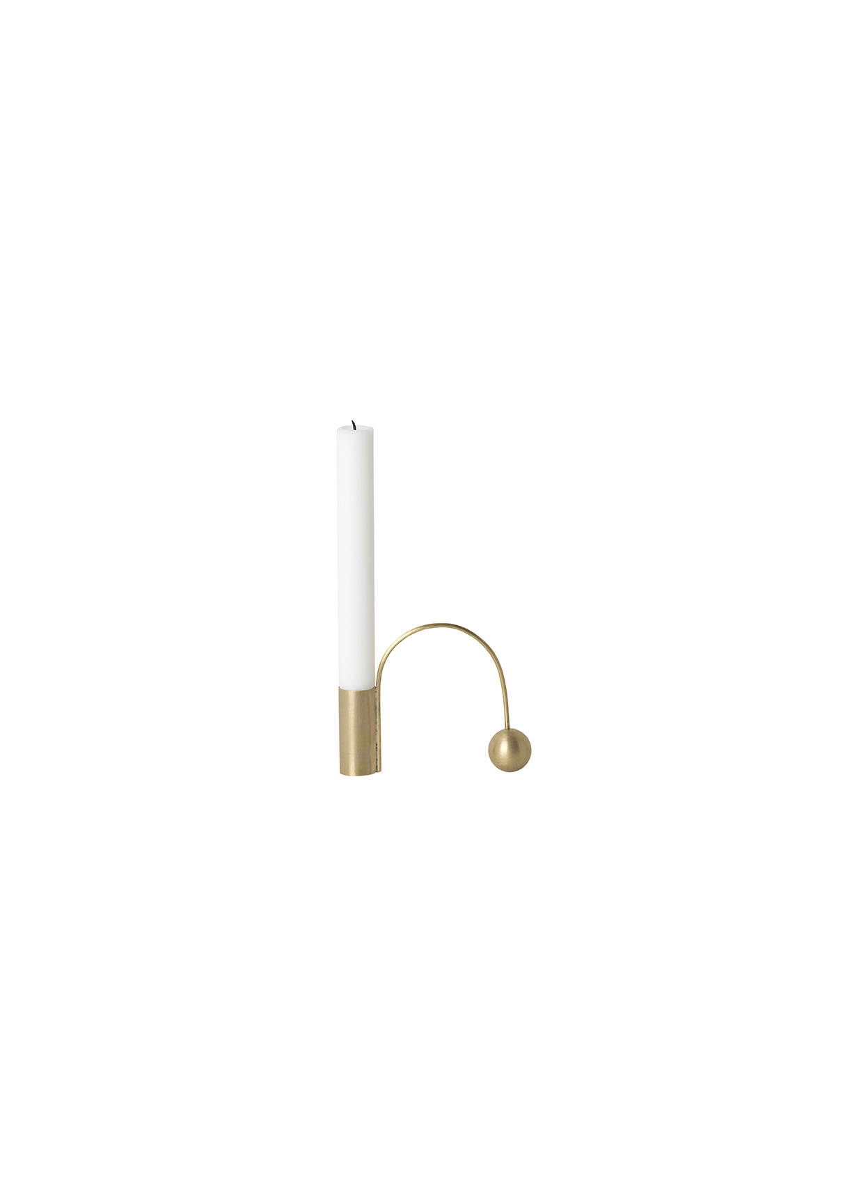 Ferm Living Brass Balance Candle Holder 