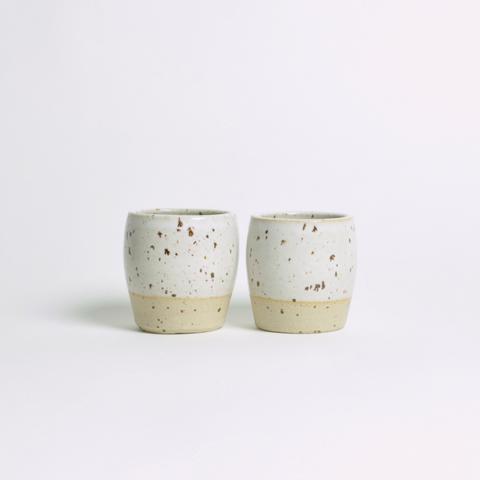 Dor & Tan Speckled White Espresso Cup Set