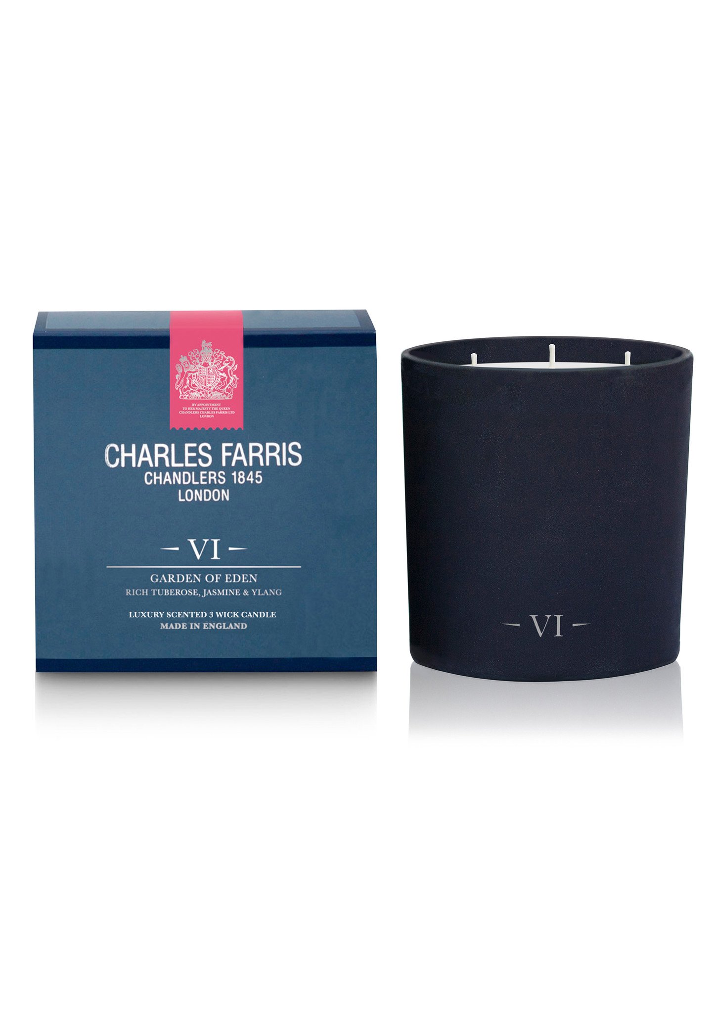 Charles Farris Garden of Eden Three Wick Luxury Scented Candle 