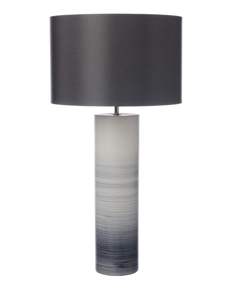 Där Lighting Black/White Ceramic Base Only Nazare Table Lamp  