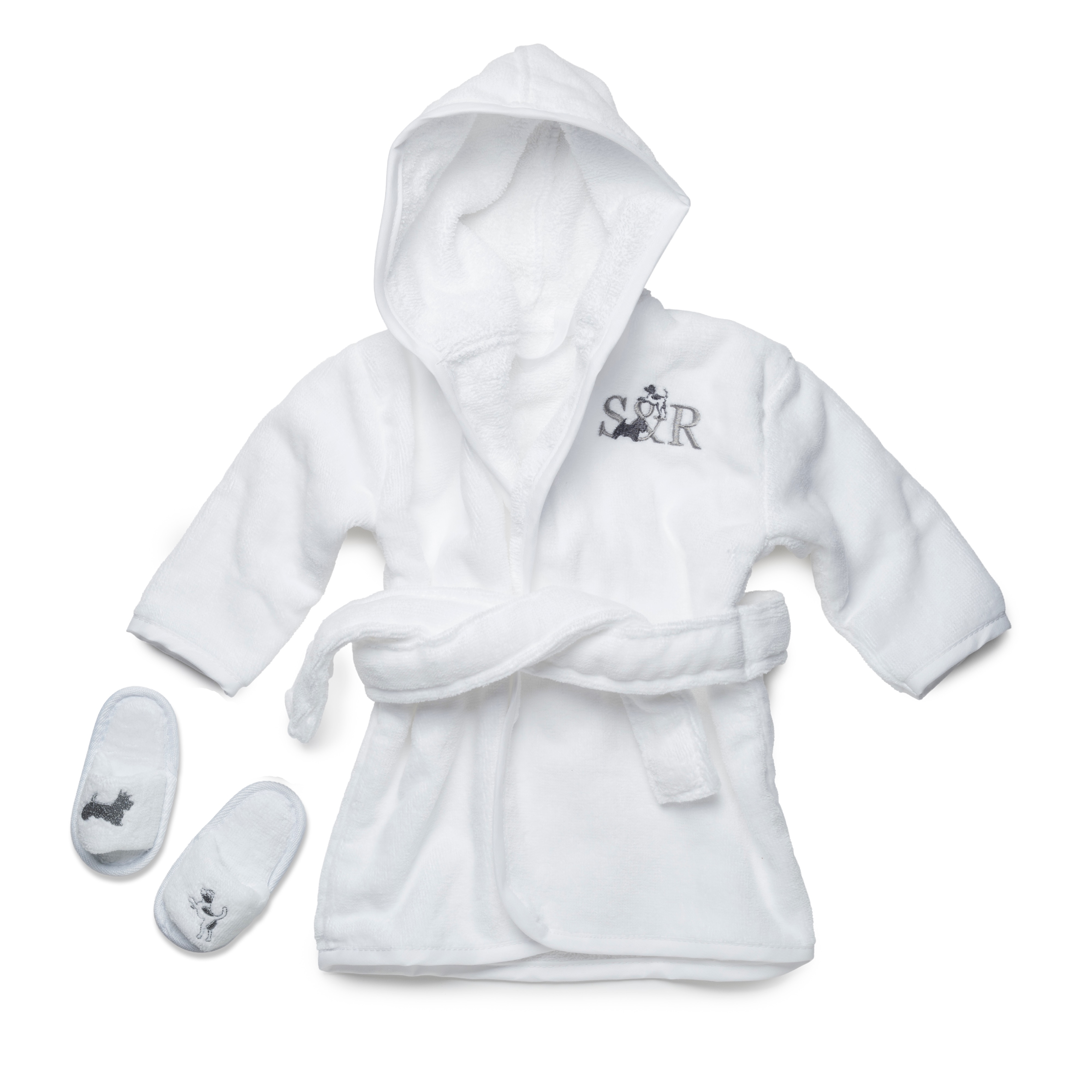 Scottie & Russell Baby Bathrobe & Slipper S&R Set