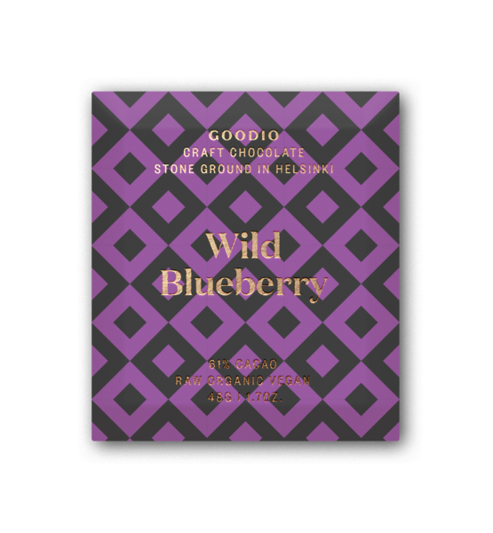 Goodio Chocolate Wild Blueberry Raw Chocolate