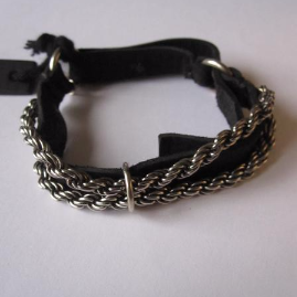 goti-925-oxidised-silver-rope-chain-and-leather-bracelet