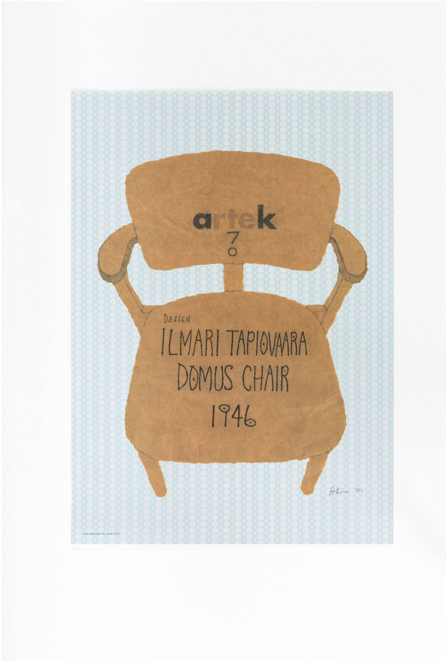 Artek Akira Minagawa Domus Anniversary Poster