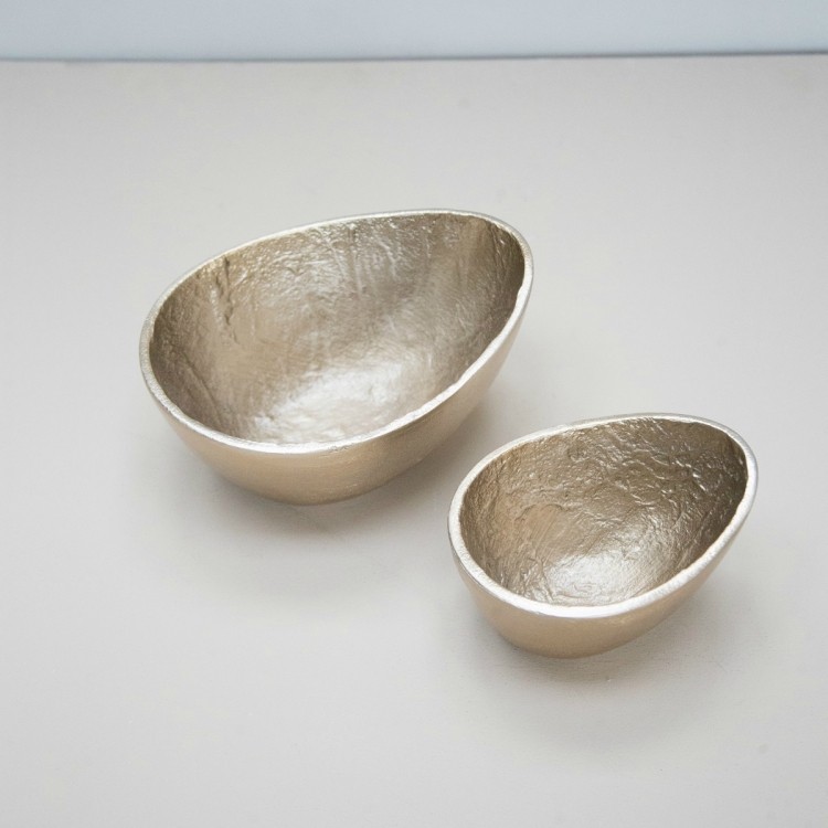 Accessories for the Home Large Oval Brass Bowl