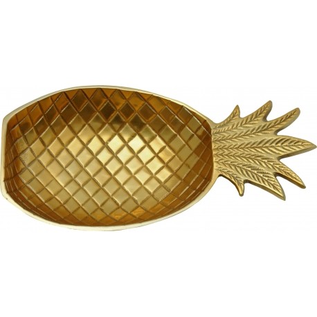 Accessories for the Home Large Gold Pineapple Dish