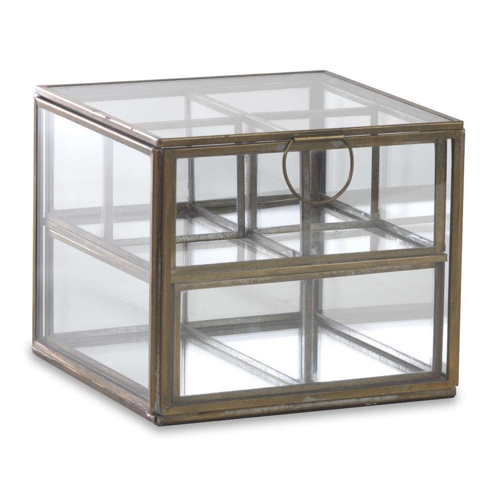 Nkuku Bequai Glass Compartment Box