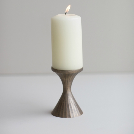 Accessories for the Home Small Brass Pillar Candle Holder