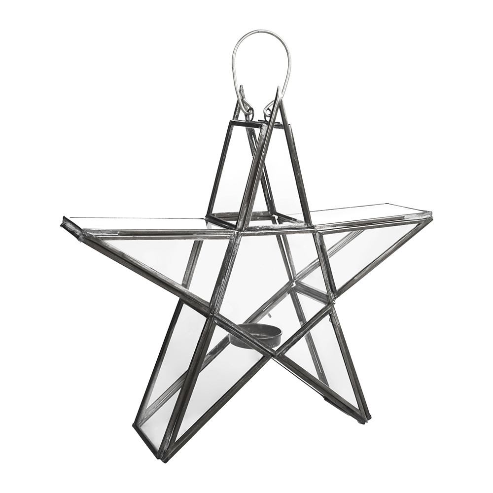 Nkuku Small Zinc Sanwi Standing Star Lantern