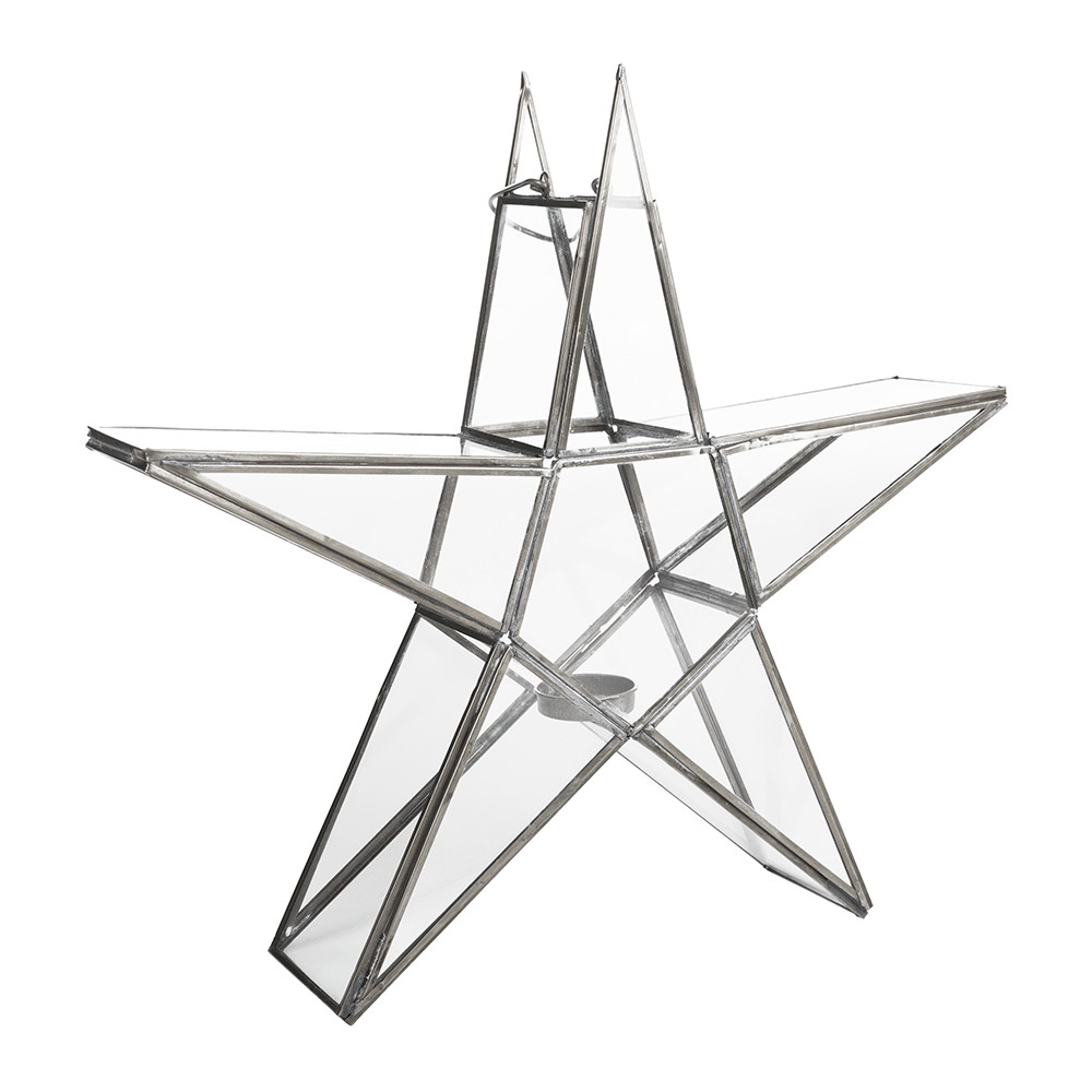 Nkuku Medium Zinc Sanwi Standing Star Lantern