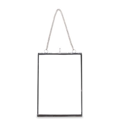 Nkuku Large Silver Kiko Frame with Siver Hanging Chain