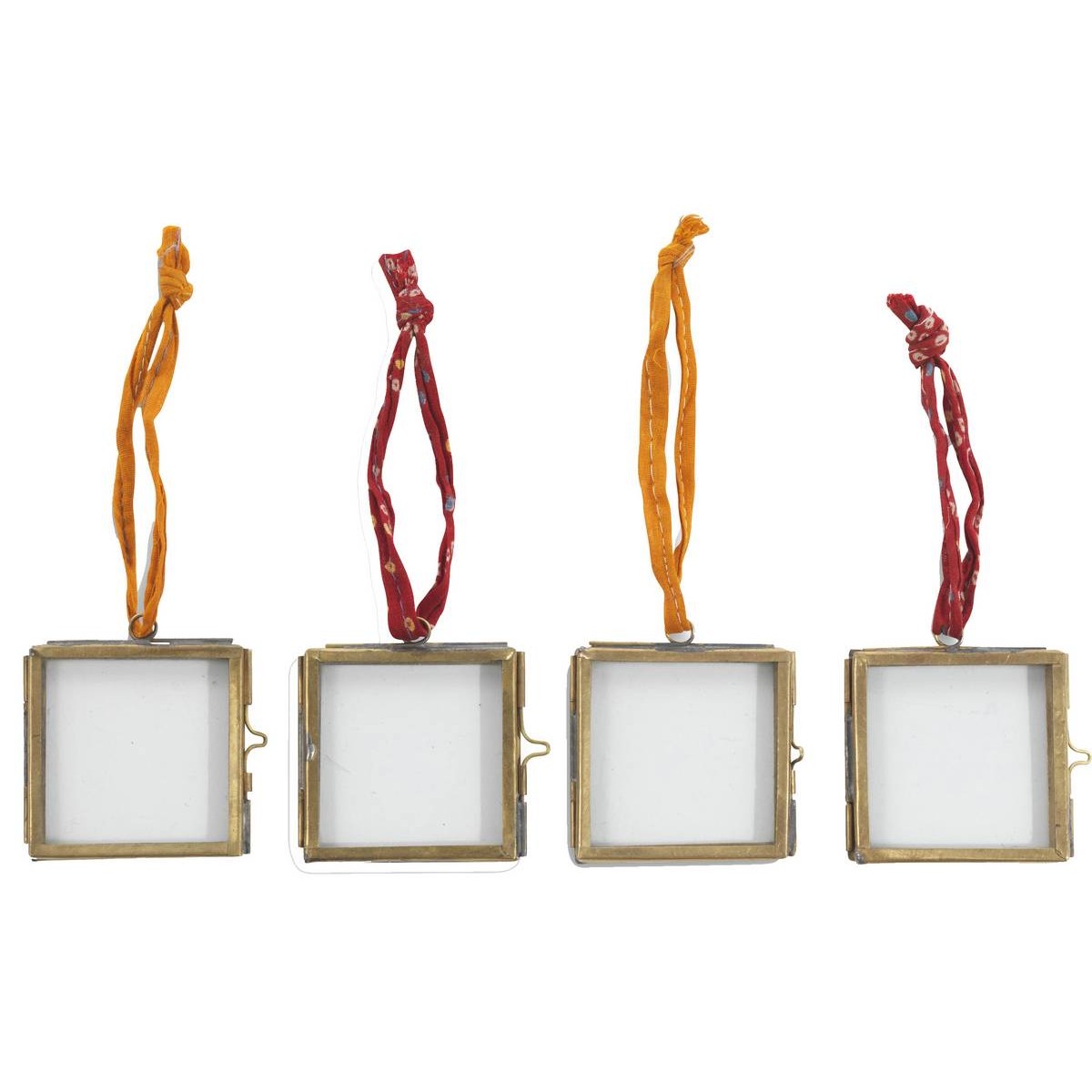 Nkuku Set Of 4 Tiny Brass Kiko Frames