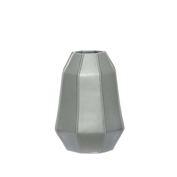 Hubsch Grey Linear Vase