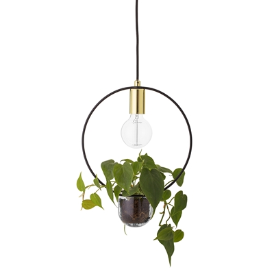 Bloomingville Gold And Glass 'Living' Pendant Light 