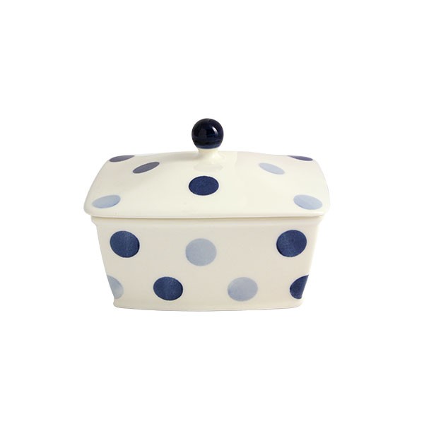 Fairmont & Main Blue Spot Butter Dish 