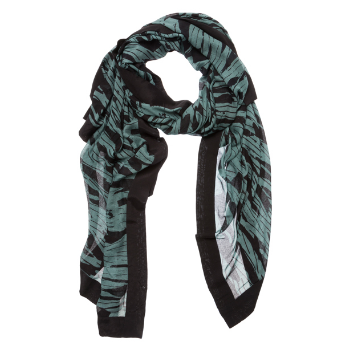 yaya-green-geometric-print-scarf