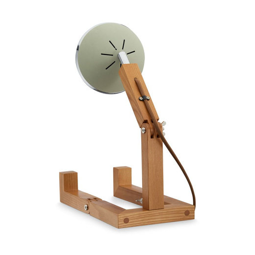 Mr. Wattson Desert Green & Wood Table Lamp