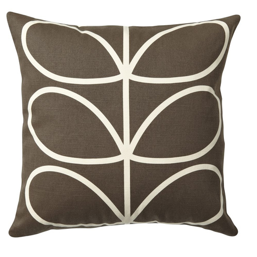 Orla Kiely 45x45 Chocolate Linear Stem Cushion 