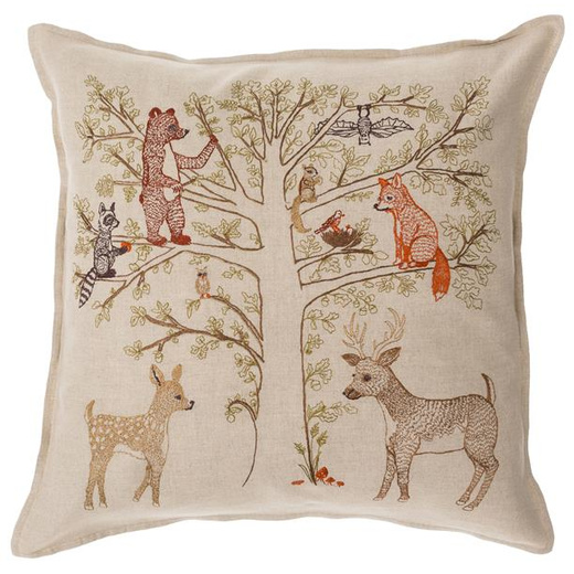 Coral & Tusk Woodland Living Tree Linen Pillow