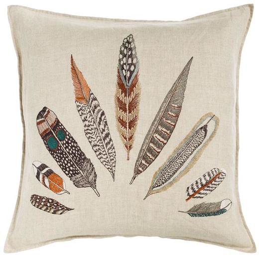 Coral & Tusk Plume Fan Linen Pillow