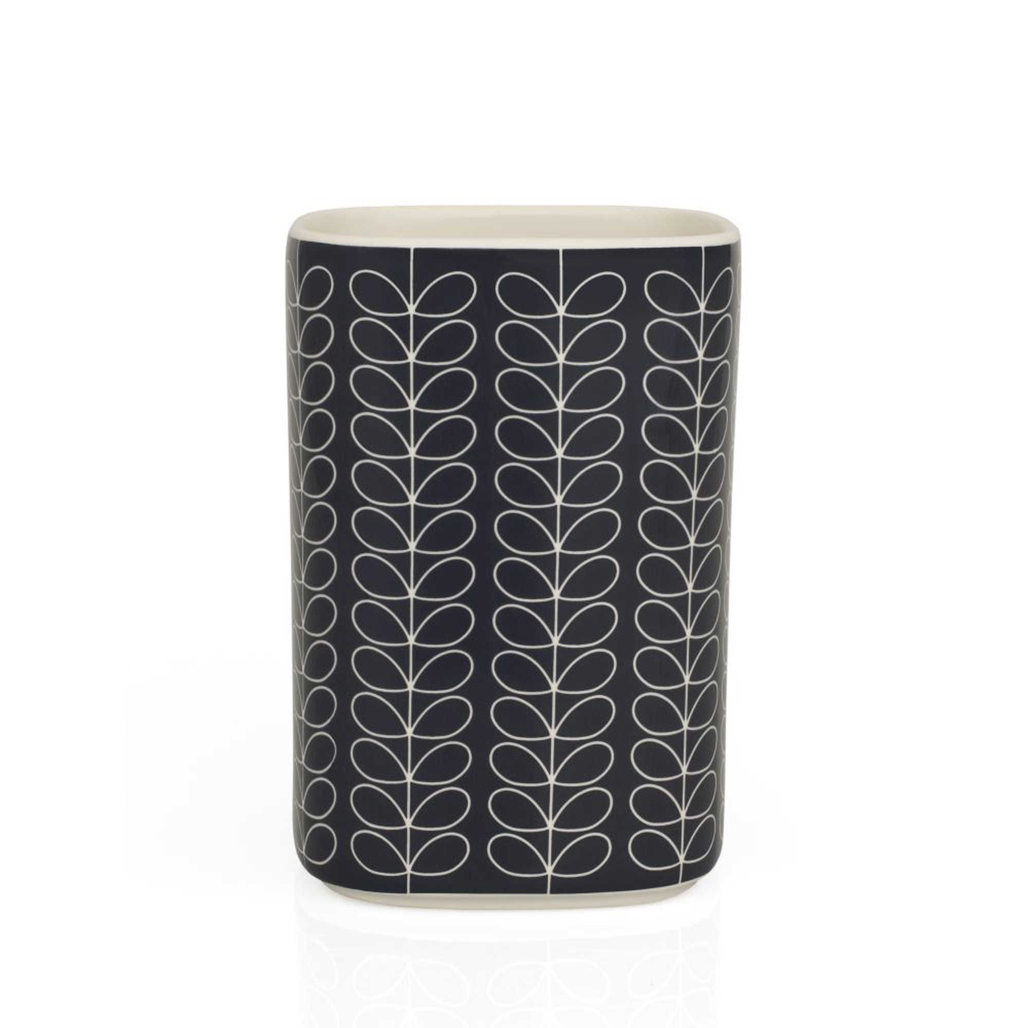 Orla Kiely Dark Grey Linear Stem Vase