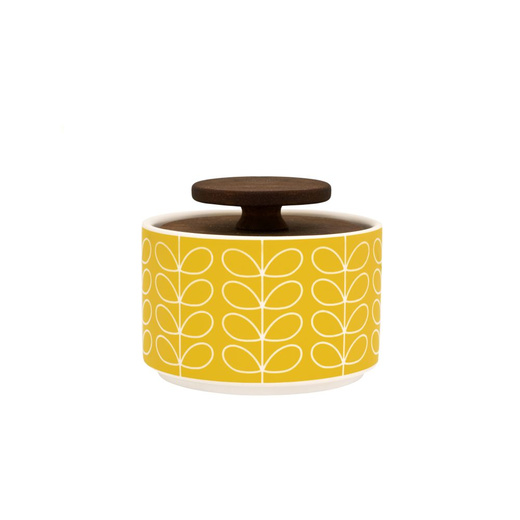 Orla Kiely Yellow Linear Stem Sugar Bowl