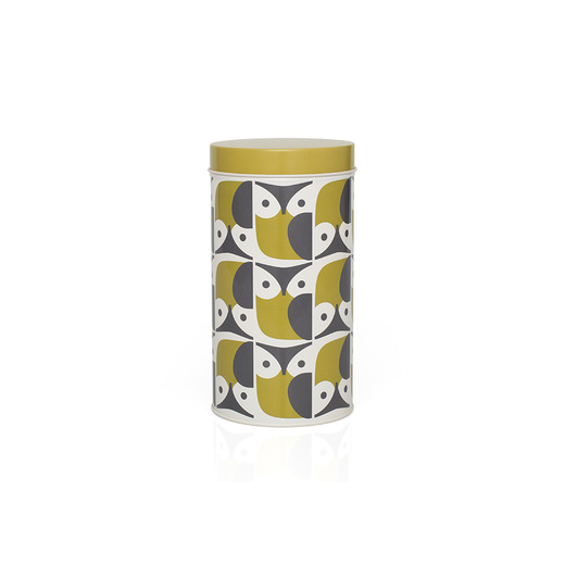 Orla Kiely Green Owl Stainless Steel Box