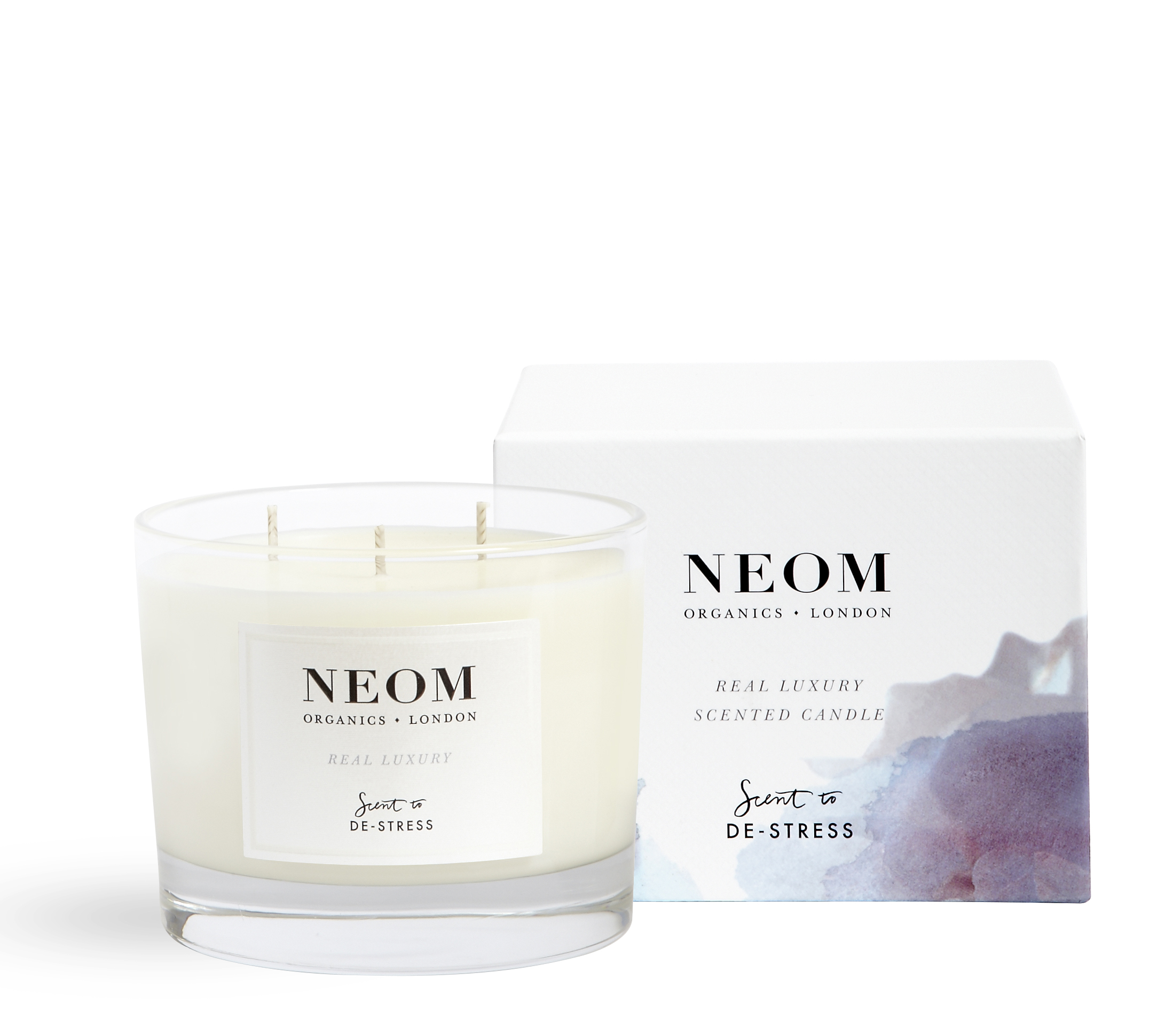 Neom Organics 3 Wick Real Luxury Scented Candle - Scent To De-Stress