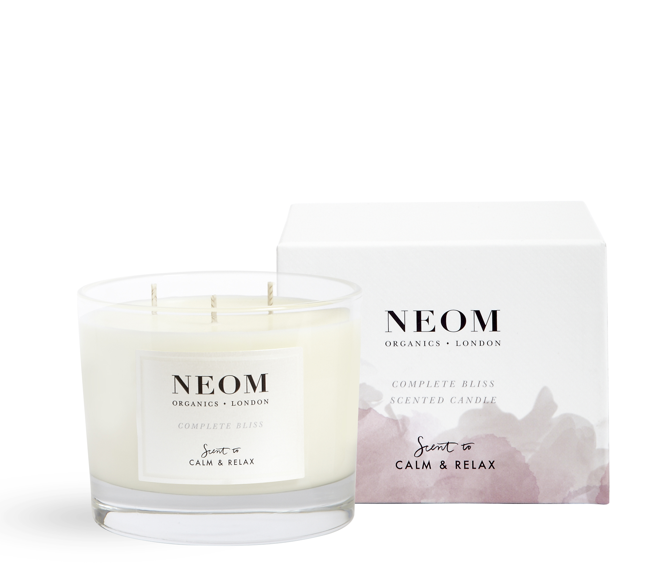 Neom Organics  3 Wick Complete Bliss Scented Candle 