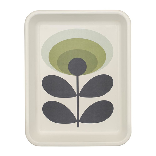 Orla Kiely Green Flower 70's Enamel Roasting Tray