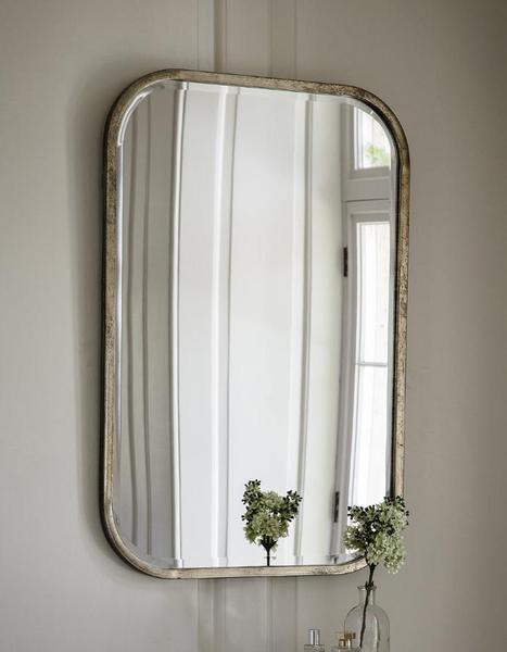 The Forest & Co. Antiqued Silver Slim Rectangle Mirror