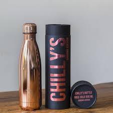 Chilly's 500 Ml Chrome Rose Gold Vacuum Flask