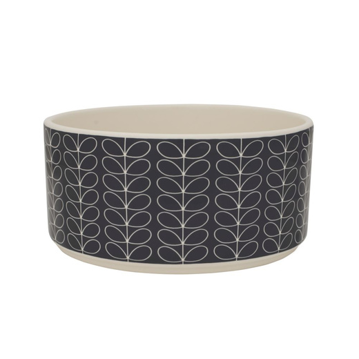 Orla Kiely Dark Grey Linear Stem Salad Bowl